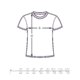 Baumwoll-T-Shirt mit Rundhalsausschnitt und kurzen rmeln.