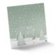 Gr�ner Papier-Adventskalender zum Aufklappen.