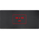 Schwarzes Gaming Pad mit rutschfester Unterseite.