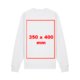 Unisex Sweatshirt aus Stoff mit langen rmeln.
