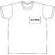 Weisses Baumwoll-T-Shirt fr Herren mit kurzen rmeln und Rundhalsausschnitt.
