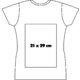 Weies Baumwoll-T-Shirt fr Damen mit kurzen rmeln.
