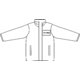 Regenjacke fr Herren mit durchgehendem Reiverschluss und Taschen.