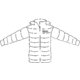 Steppjacke fr Herren mit Kapuze.