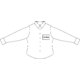 Oxford Damenbluse mit langen rmeln und Knopfleiste.