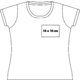 Baumwoll-T-Shirt fr Damen mit kurzen rmeln.