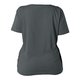 Anthrazitfarbenes Damen T-Shirt aus Bio-Baumwolle mit kurzen �rmeln.