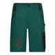 Grne Stoff-Shorts im Unisex-Stil mit Taschen.