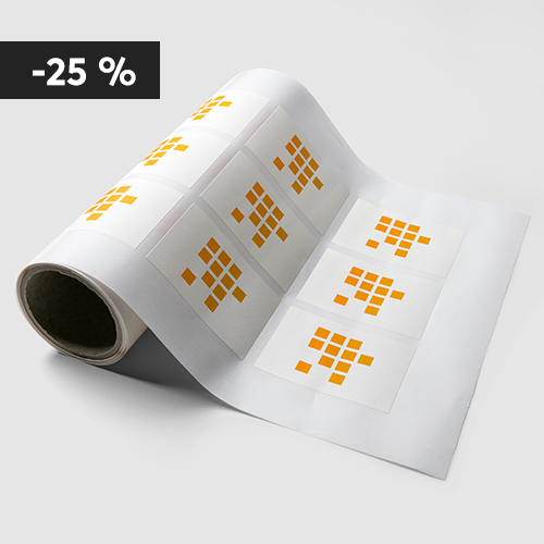 Quadratische Klebeetiketten, 70 g/m Offsetpapier