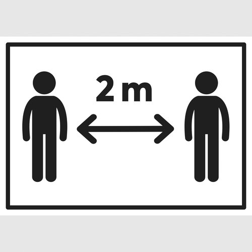 Personen 2 m (schwarz-wei�)